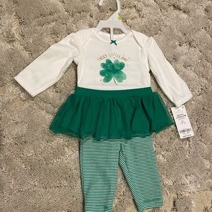 St Pattys Day 3mo Carters Set
